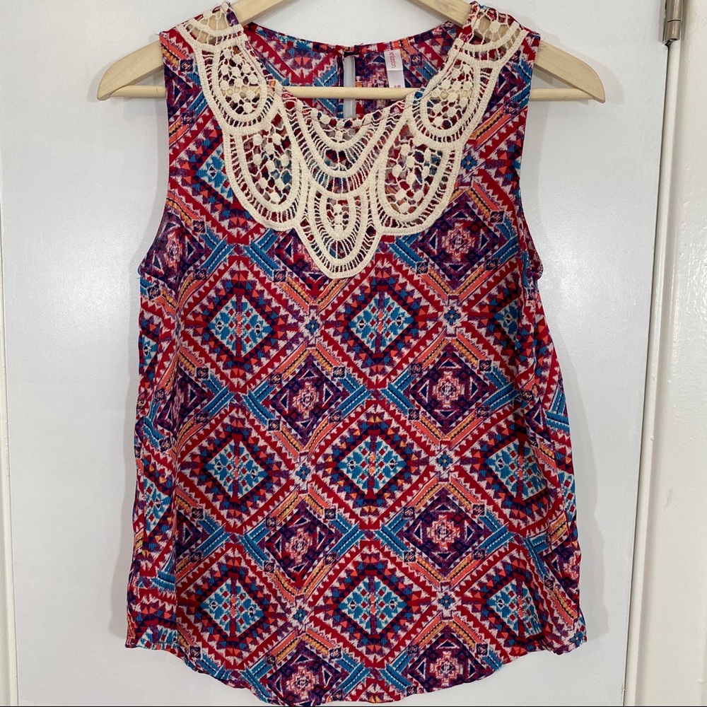 Xhilaration Aztec Blouse